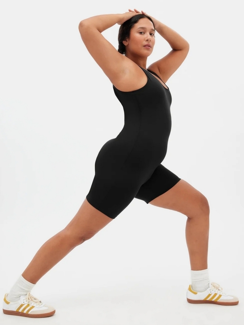 Girlfriend Collective Bike Unitard Black XXL
